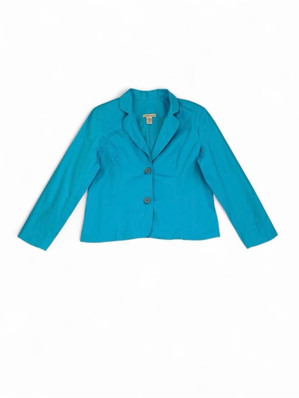 Notations Teal Two-Button Women's Blazer